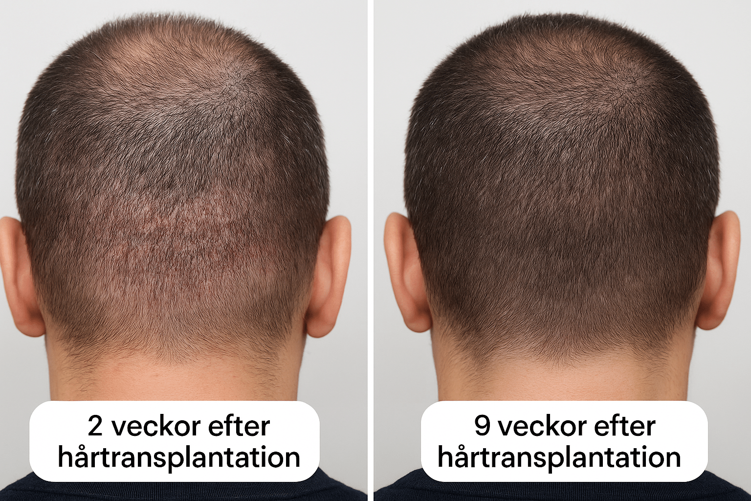 donatorområde efter hårtransplantation
